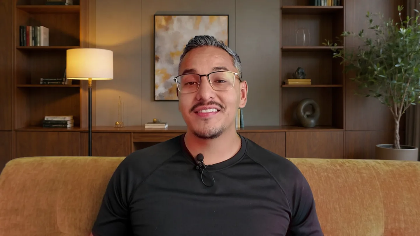 Danny Quesada, founder of Launch Social, on camera in the founder film